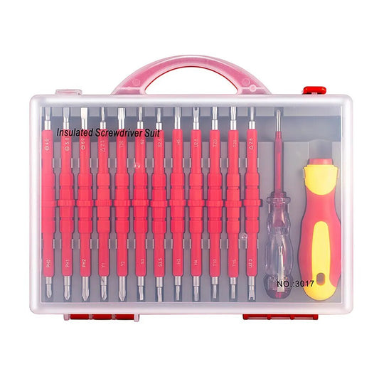 Front view of the 26pcs Multi Functional 1000v Insulated Screwdriver Set